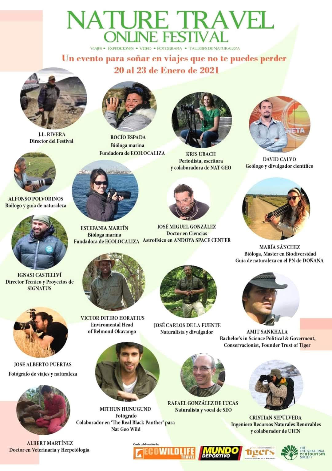 Nature Travel Festival, Ponentes. Nature Travel Festival, Ponentes