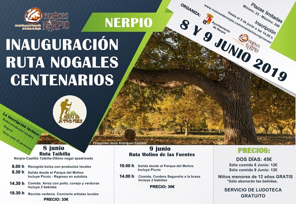 Inauguración de la Ruta Nogales Centenarios de Nerpio, con Nueces de Nerpio