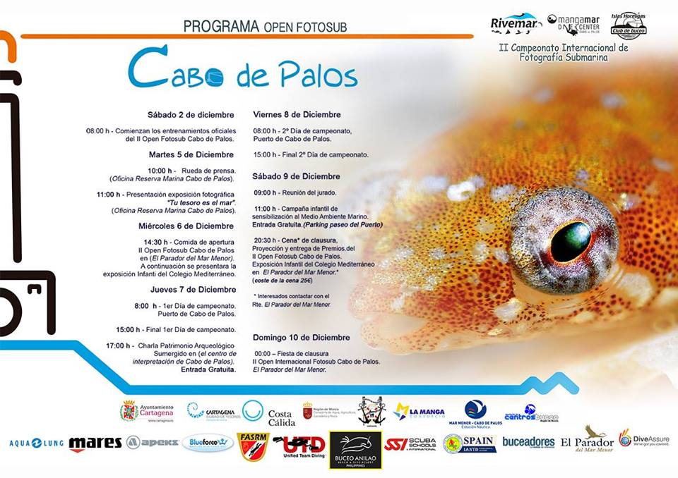 Sensibilización sobre el medioambiente marino para peques, con el Open FotoSub Cabo de Palos. Sensibilización sobre el medioambiente marino para peques, con el Open FotoSub Cabo de Palos