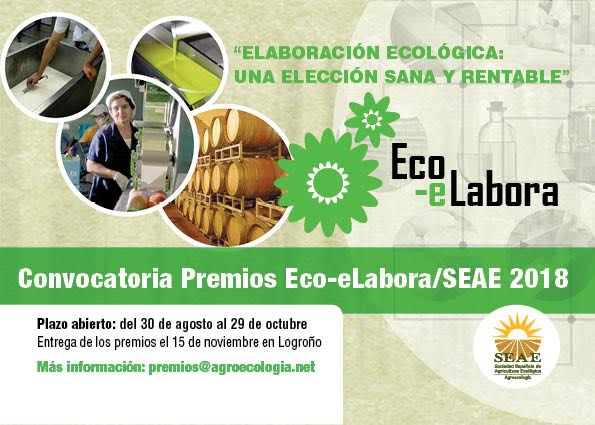 IV Premios EcoeLabora-SEAE en Innovación en Agroecología y Producción Ecológica