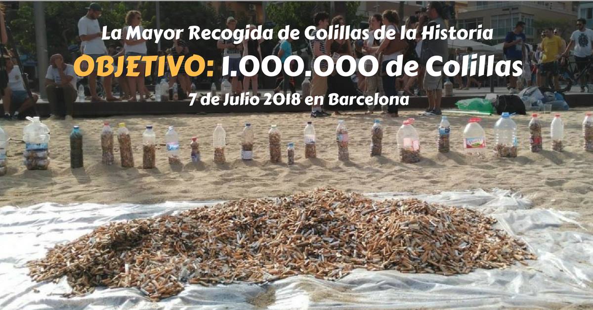 La Mayor Recogida de Colillas de la Historia en Barcelona, con No Más Colillas en el Suelo
