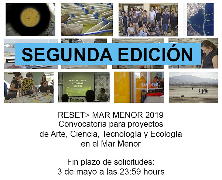 RESET: Mar Menor, convocatoria, cartel. RESET: Mar Menor, convocatoria, cartel