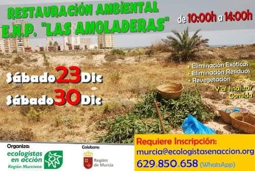 Restauración de Las Amoladeras, con EEA. Restauración de Las Amoladeras, con EEA