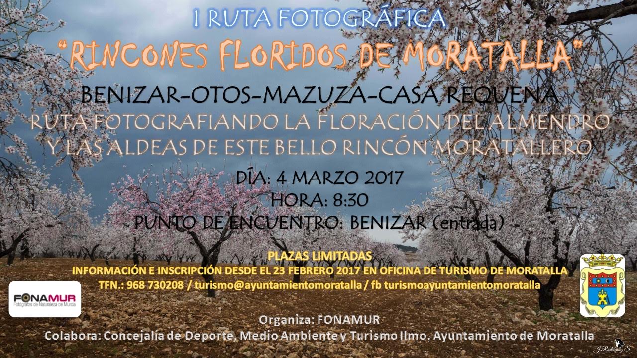 Iª Ruta fotográfica 'Rincones floridos de Moratalla', con Fonamur