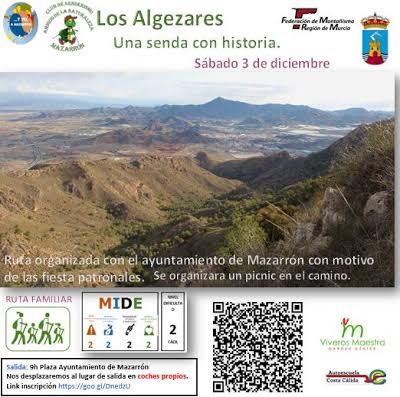 Ruta a Los Algezares, con Club Senderista Amigos de la Naturaleza de Mazarrón