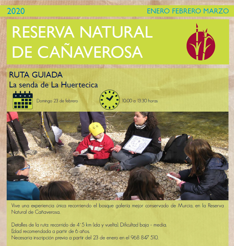 Ruta 'La senda de La Huertecica', con la CARM. Ruta 'La senda de La Huertecica', con la CARM