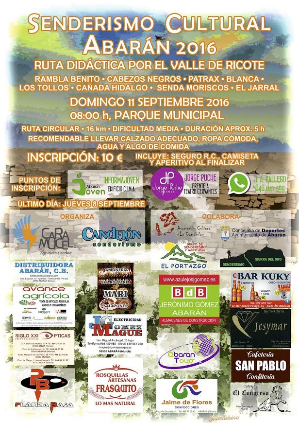 Ruta didáctica por el Valle de Ricote Ruta didáctica por el Valle de Ricote