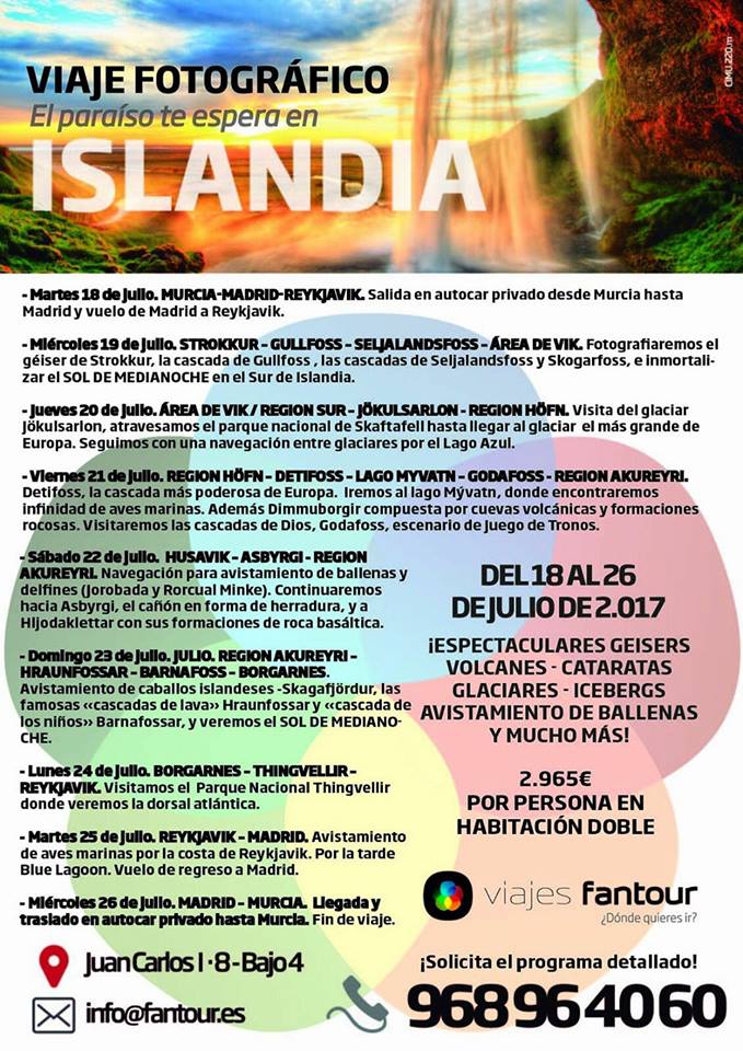 Viaje de fotografía de naturaleza a Islandia, con Fantour. Viaje de fotografía de naturaleza a Islandia, con Fantour
