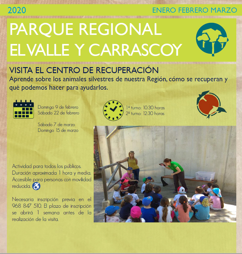 Visita al Centro de Recuperación de Fauna Silvestre de El Valle, con la CARM. Visita al Centro de Recuperación de Fauna Silvestre de El Valle, con la CARM