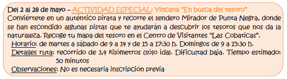 Yincana 'En busca del tesoro' en Calblanque, con la CARM