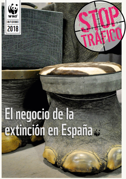 Portada del nuevo informe de WWF 'El negocio de la extinción en España'