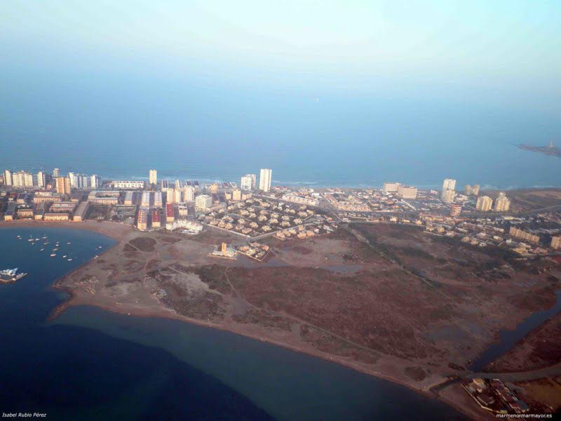 Vista aérea de La Manga. Imagen: Pacto por el Mar Menor