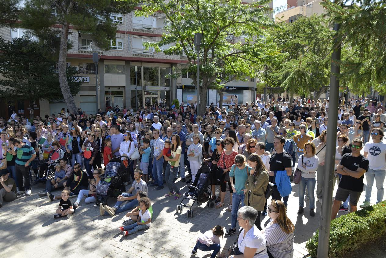 La concentración en Yecla. Imagen: Plataforma Ciudadana Salvemos el Arabí y Comarca