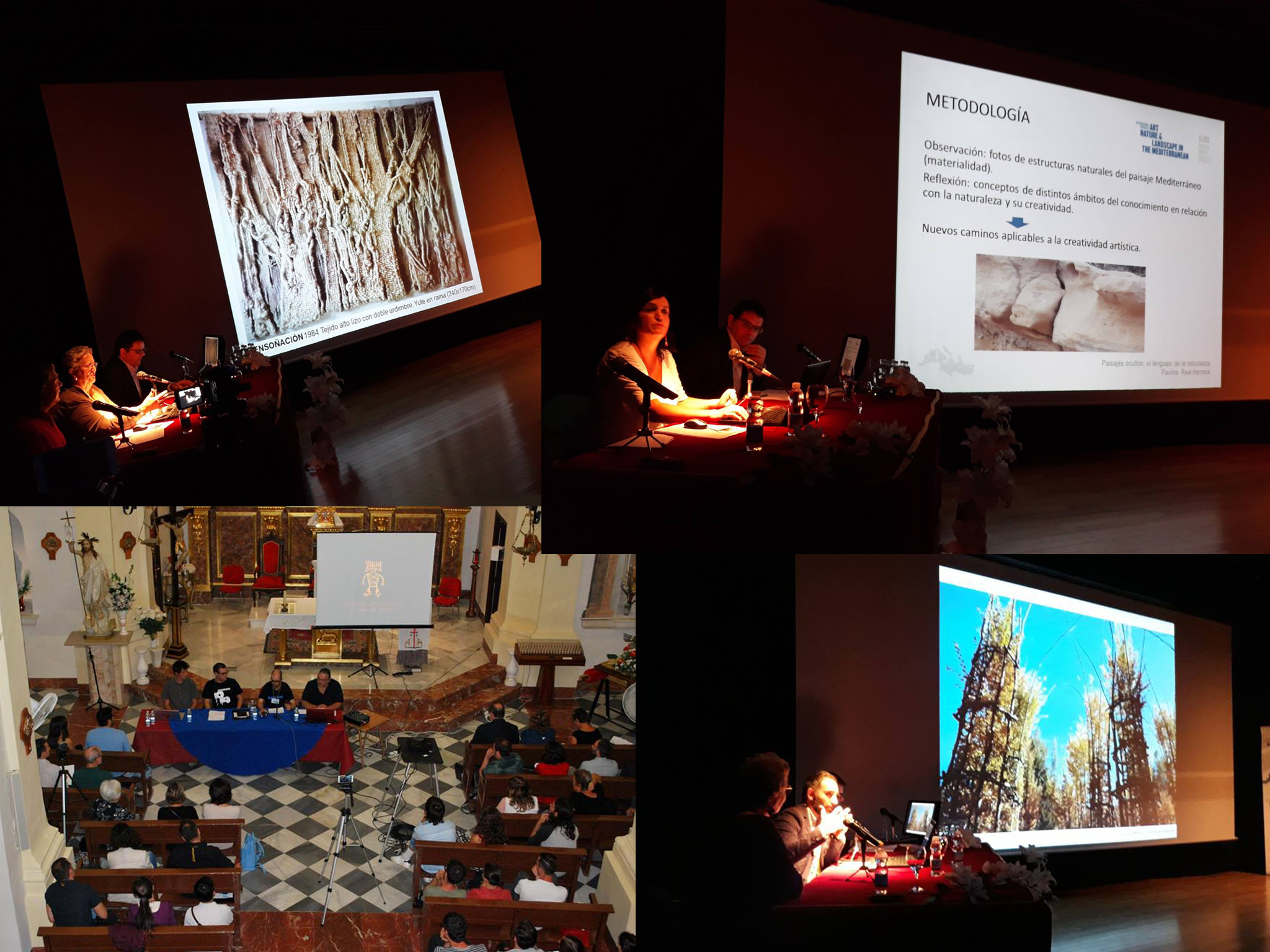 Varias ponencias. Imagen: Congreso Internacional de Arte, Naturaleza y Paisaje en el Mediterráneo