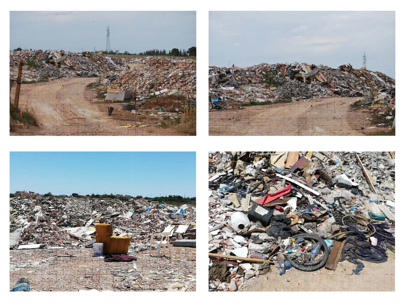 Diversos residuos en el vertedero ilegal de Los Segados, Cartagena. Imagen: ANSE